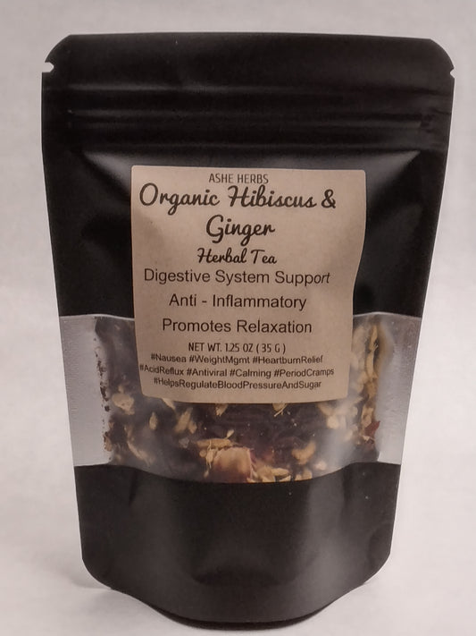 Herbal Tea Alkaline Blend - Hibiscus & Ginger (2.5oz.)